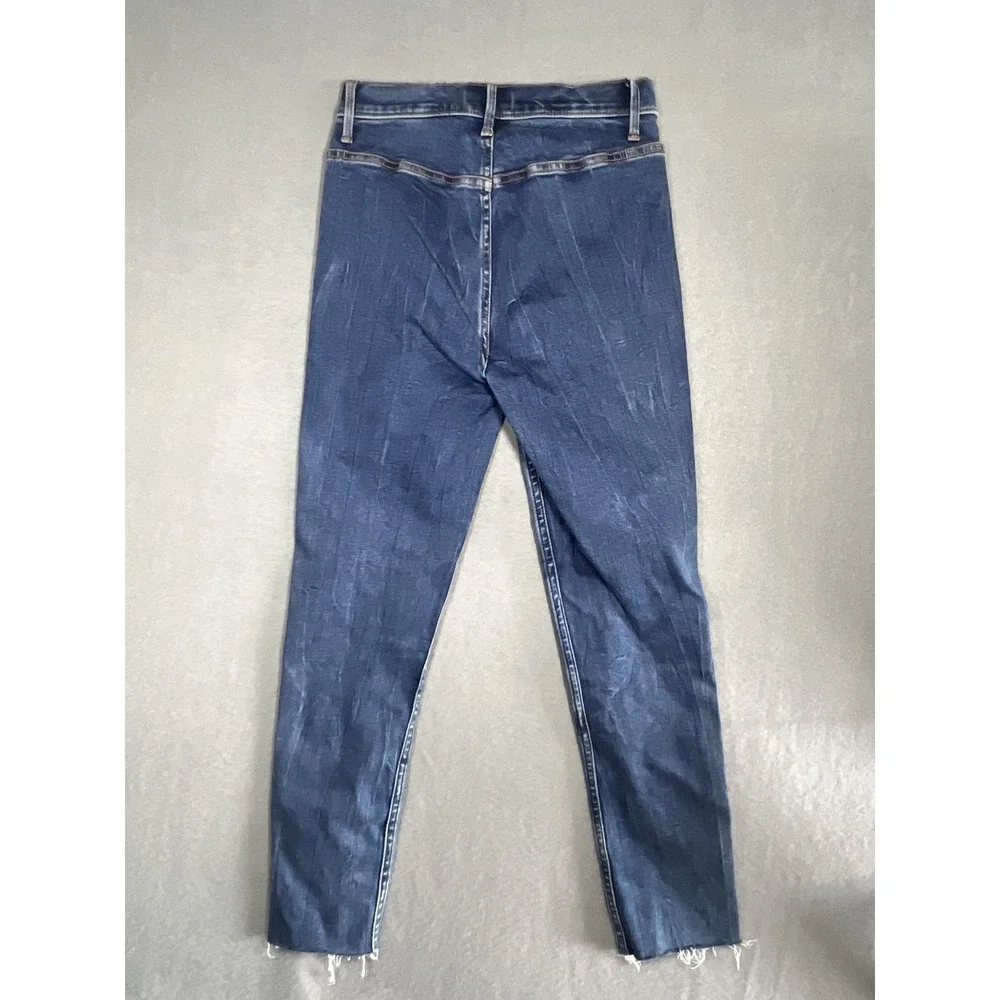 Abercrombie & Fitch Women's 26S Super Skinny Ankle Jeans Ultra‎ High Rise Seamed